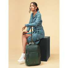 Assembly 15.6 Inches Laptop Medium Trolley Backpack For Office Travel With Wheels-35L-Green