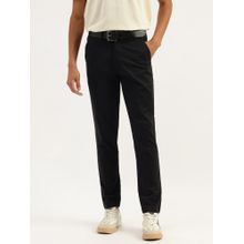 United Colors of Benetton Black Solid Relaxed Fit Chinos