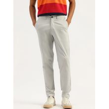 United Colors of Benetton Grey Solid Relaxed Fit Chinos