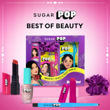 SUGAR POP Makeup Kit Includes Lipstick, Lipbalm, Kajal, Nail Lacquer & Scrunchie, 5 Count
