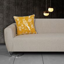 ODE & CLEO Cotton Cushion Covers 18X18 in Zip Closure Sofa Cushion (Set of 2)