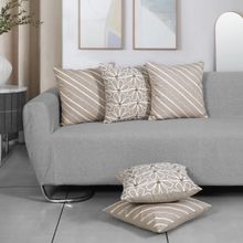 ODE & CLEO Velvet Cushion Cover 18X18 inch Zip Closure Cushion Cover for Sofa (Set of 5)
