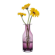 Dartington Crystal Pansy Heather Flower Vase