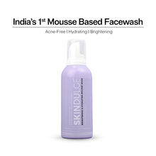 Skindulge Brightening & Hydrating Mousse Facewash – No SLS, Dermatologist-tested & gentle