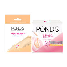 Ponds Natural Glow Face Powder - BB Glow & Bright Beauty Day Cream Combo