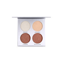Miss Rose 4 Color Shimmer Brick Highlighter Palette 7003-024i 06