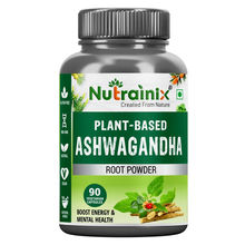 Nutrainix Certified Organic & Plant-Based Ashwagandha Organic Root Powder Capsules
