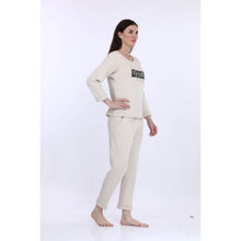 MAYSIXTY Off White Printed Track Suit (Set of 2)