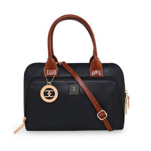 ESBEDA Black Color Solid Pattern Fancy Designer Handbag For Women