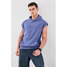 Snitch Purple Solid Oversized Fit Hoodie