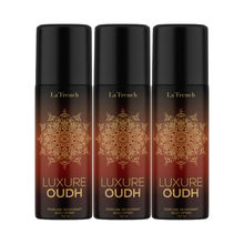 La French Luxure Oudh Long Lasting Deodorant Body Spray - Pack Of 3