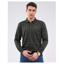 Monte Carlo Men Black Printed Polo T-Shirt