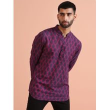KISAH Men Pink Short Kurta