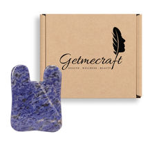 Getmecraft Sodalite Gua Sha Massage Tool (Rabbit Ear Shape)