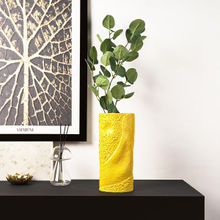The Artment Resin Riot Of Colour Vase, Yellow Color