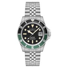 Duxot Atlantica Diver Automatic 24 Jewels Black Round Dial Mens Watch - DX-2057-77