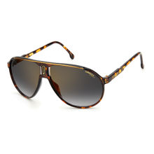 Carrera Sunglasses Grey Shaded Gold Mirror Lens Pilot Sunglass Brown Havana Frame