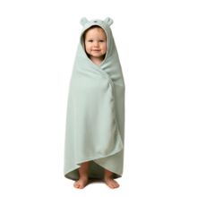 Creeva Cuddle Baby Hooded Bath Towel - Columbia Blue (L)