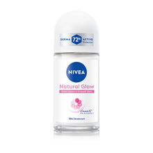 NIVEA Natural Glow Even Toned Vit C & 0% Alcohol Deo Underarm Roll On 72Hr Active Protection