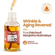 Nat Habit Patchouli Manjistha Face Oil For Anti-Aging, Wrinkle Protect & Bakuchiol For Skin Glowing