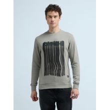 Flying Machine Brand Printed Pure Cotton Sweatshirt