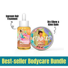 Hibiscus Monkey Ingrown Hair Treatment And Cuddles Elbow & Knee Balm, Nature Derived, Dermat-tested