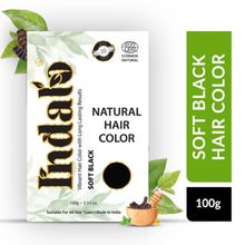 Indalo Natural Baheda And Brahmi Hair Colour - Soft Black