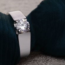 CLARA Pure 925 Sterling Silver Luca Adjustable Ring Gift for Men and Boys