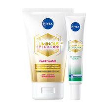 NIVEA Luminous Face Wash + Serum Even Glow Bestseller Combo