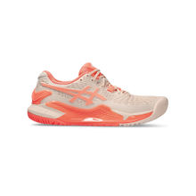 ASICS GEL-Resolution 9 Peach & Orange Women Tennis Shoes