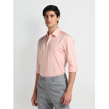 Arrow Manhattan Slim Cotton Peach Formal Shirt