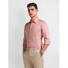 Arrow Manhattan Slim Fit Cotton Peach Formal Shirt