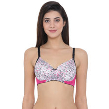 Clovia Padded Non-Wired Printed Multiway T-Shirt Bra
