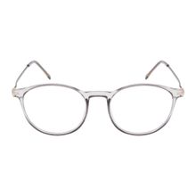 TED SMITH Full Rim Grey Round Eyeglasses Frames for Men Women - 48-18-136