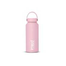 IMECO Eco Carry Pro Stainless Steel Water Bottle - Matte Finish (1L, Light Pink)
