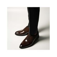 Monkstory Glossy-Suede Oxford Hybrid Lace-ups - Brown