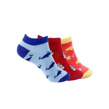 Mint & Oak A Feet Apart Ankle Length Pack of 3 Socks for Women - Multi-Color (Free Size)