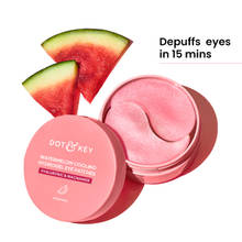 Dot & Key Watermelon Cooling Hydrogel Eye Patches, With Hyaluronic & Niacinamide, Depuffs & Cools