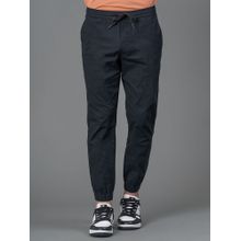 Red Tape Black Solid Cotton Spandex Men's Jogger