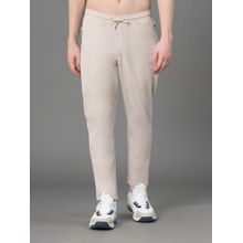 Red Tape Off White Polyester Stretch Solid Men's Activewear Trackpant