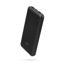 Itek 10000 mAh Ultra Compact Slim Power Bank with 2.1Amp 5V Fast Charge Type C & Micro Input (Black)