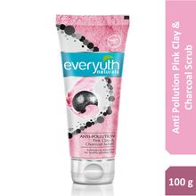 Everyuth Naturals Anti Pollution Pink Clay & Charcoal Scrub