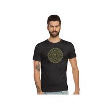Tantra Black Round Neck Printed T-shirt