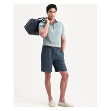 Rare Rabbit Blue Nylon Viscose Relaxed Shorts