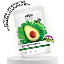 Nykaa Avocado+Moringa Sheet Mask For Nourished Skin-Formulated In Korea - For All Skin Types