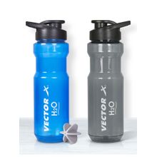 Vector X H2O Shaker Bottle Sipper for Protein Shake Gym Sipper Pack of 2 (700 ml)