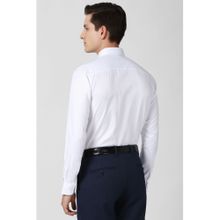 Peter England Men White Full Sleeves Formal Shirt