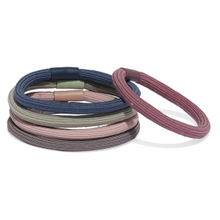 Toniq Multicoloured Set Of 5 Elastisized Ponytail Holders Rubberbands For Women