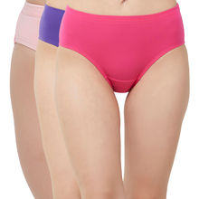SOIE High Rise Full Coverage Solid Colour Cotton Stretch Hipster Panty