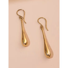 Studio One Love Petal Pusher Earrings Made of Brass in Gold Color